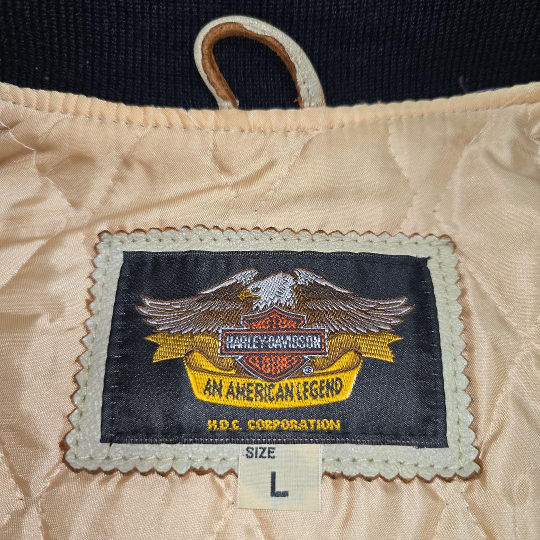ら*き様 【Harley Davidson レザースタジャン スタッズ 】羊革