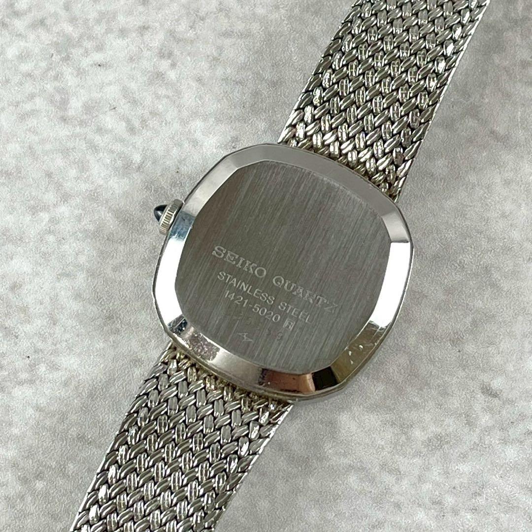【稼働/極美品】セイコー クレドール クォーツ 腕時計 シルバー文字盤
