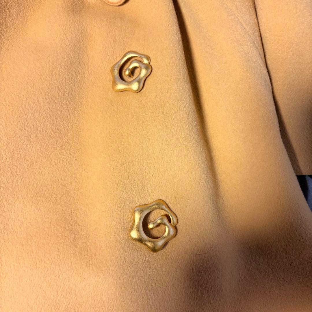 マダムユキコ-ユキコハナイ　山吹色ビンテージロングコート【美品】