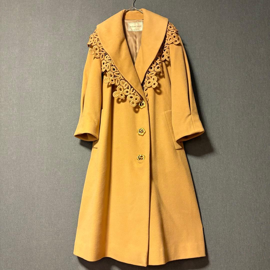 マダムユキコ-ユキコハナイ　山吹色ビンテージロングコート【美品】