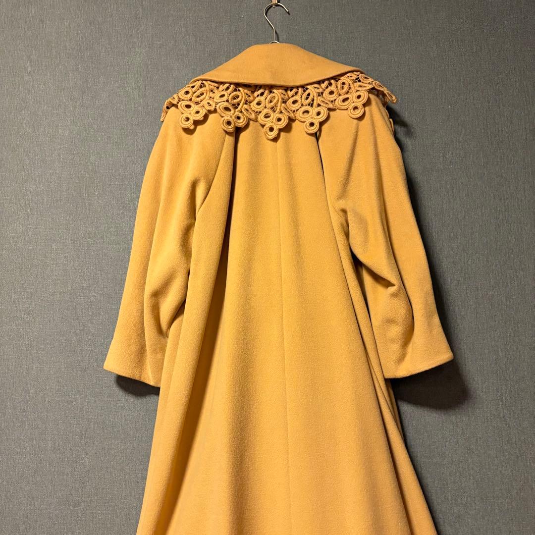マダムユキコ-ユキコハナイ　山吹色ビンテージロングコート【美品】