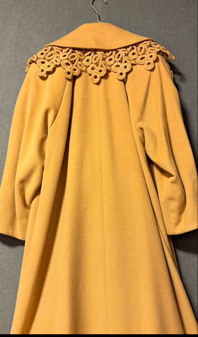 マダムユキコ-ユキコハナイ　山吹色ビンテージロングコート【美品】