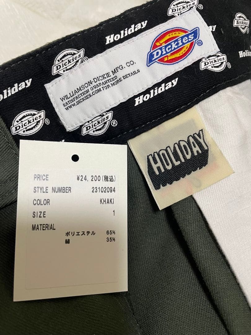 HOLIDAY DICKIES 2TUCK PANTS カーキ