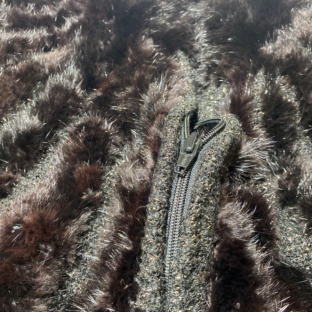 ポーラリシュマン　ビーバー ファー　ジャケット　カナダハンドメイド　ラメ