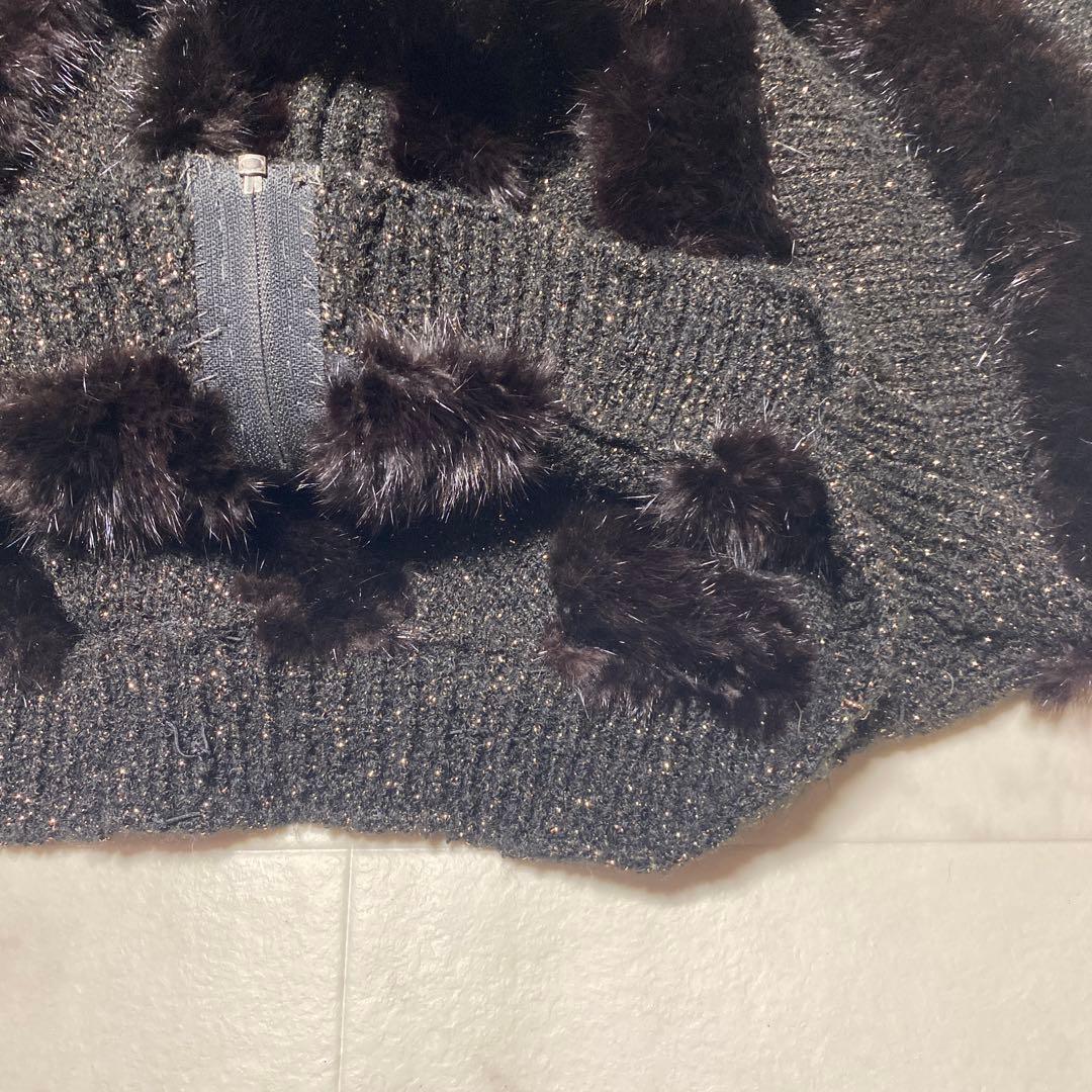 ポーラリシュマン　ビーバー ファー　ジャケット　カナダハンドメイド　ラメ