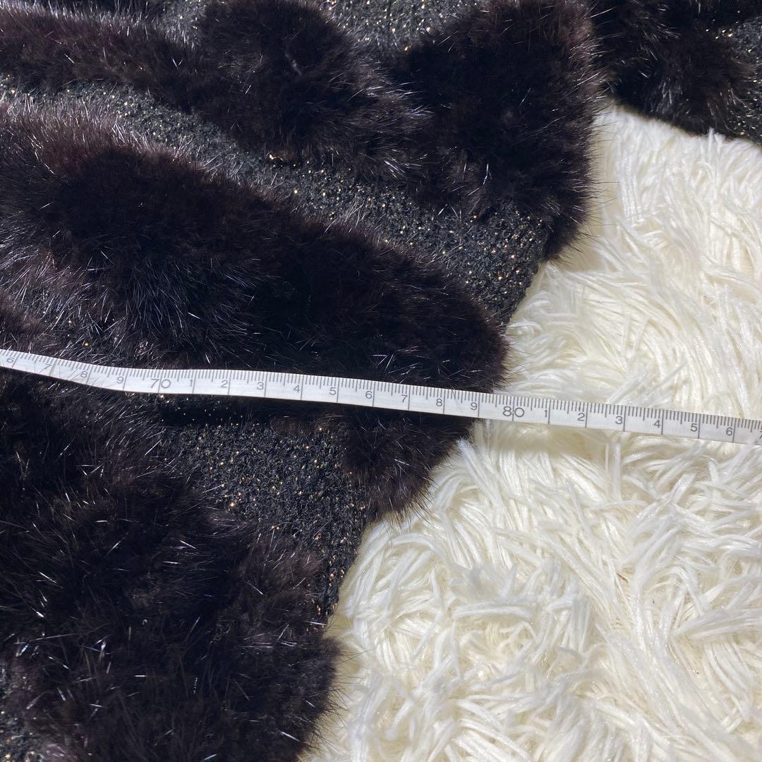 ポーラリシュマン　ビーバー ファー　ジャケット　カナダハンドメイド　ラメ