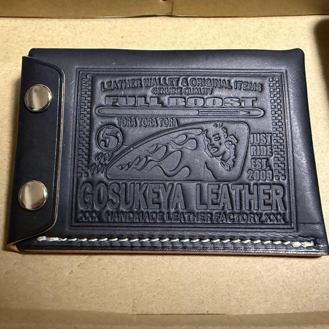 五助屋レザー　マルチケースミニウォレット　ブッテーロ　モンロー　茶色