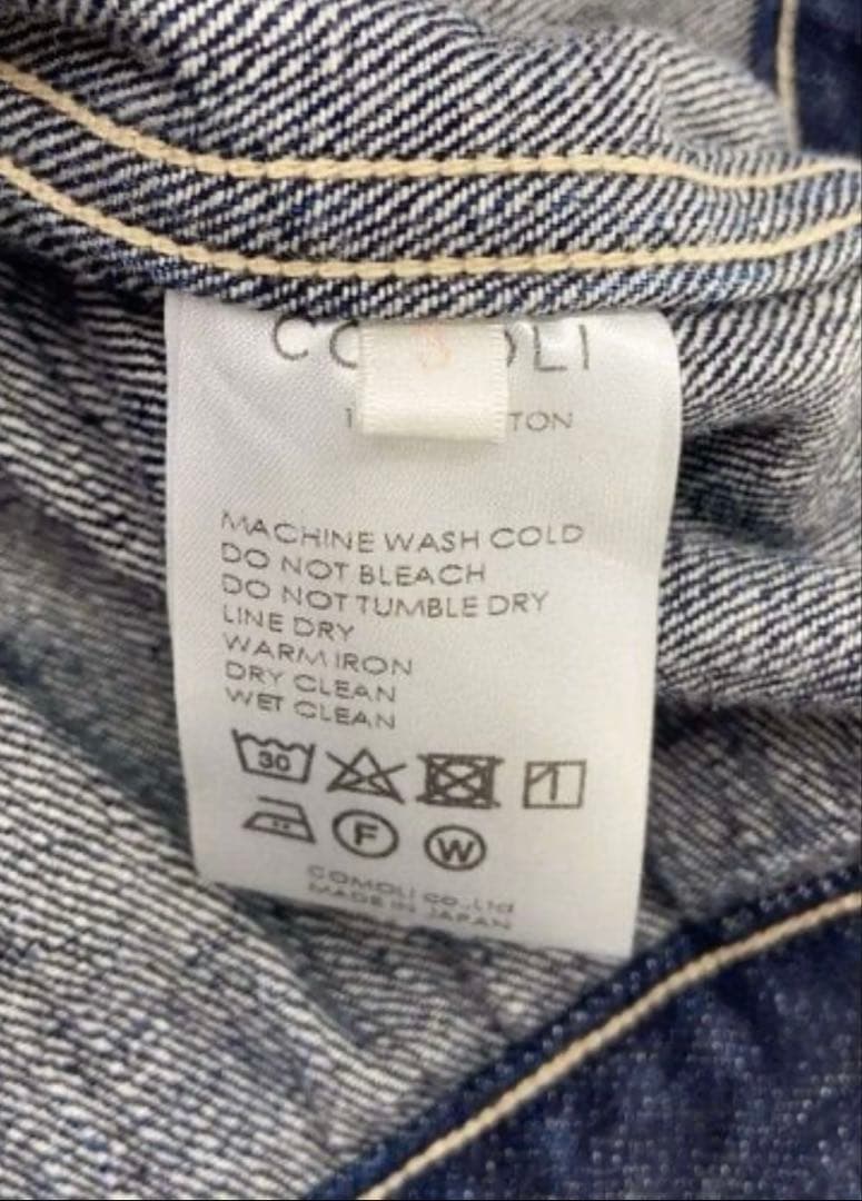 COMOLI デニムジャケット 22aw インディゴ サイズ3 廃盤