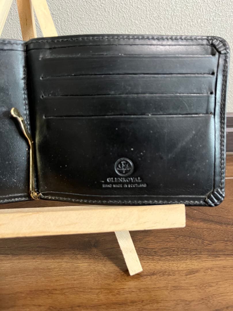 キラリ　GLEN グレンロイヤル 二つ折り財布 マネークリップ