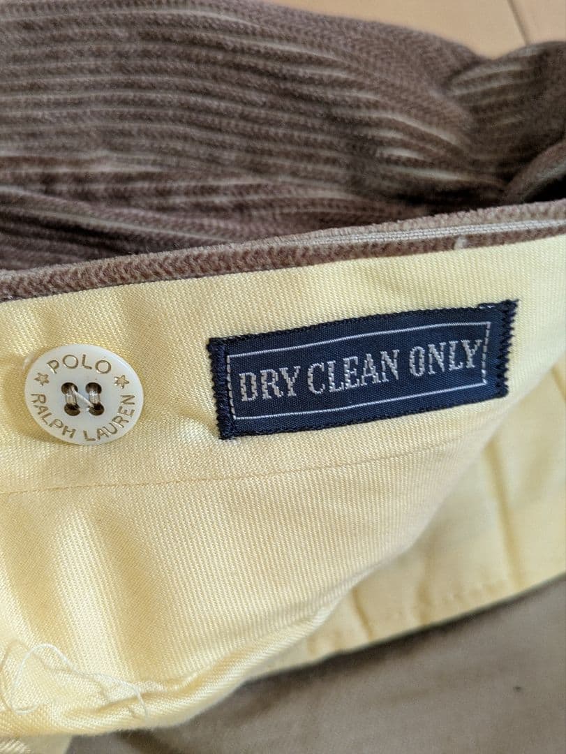 デッドストック 90s ポロ　ラルフローレン　ツータック　コーデュロイ　タロン