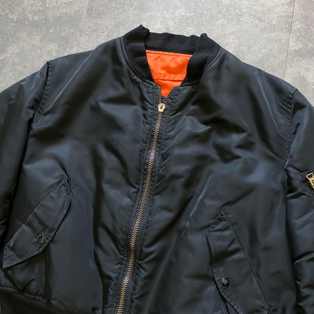 ジャケット・アウター 80s90s ALPHA MA-1 bomber jkt black IDEAL