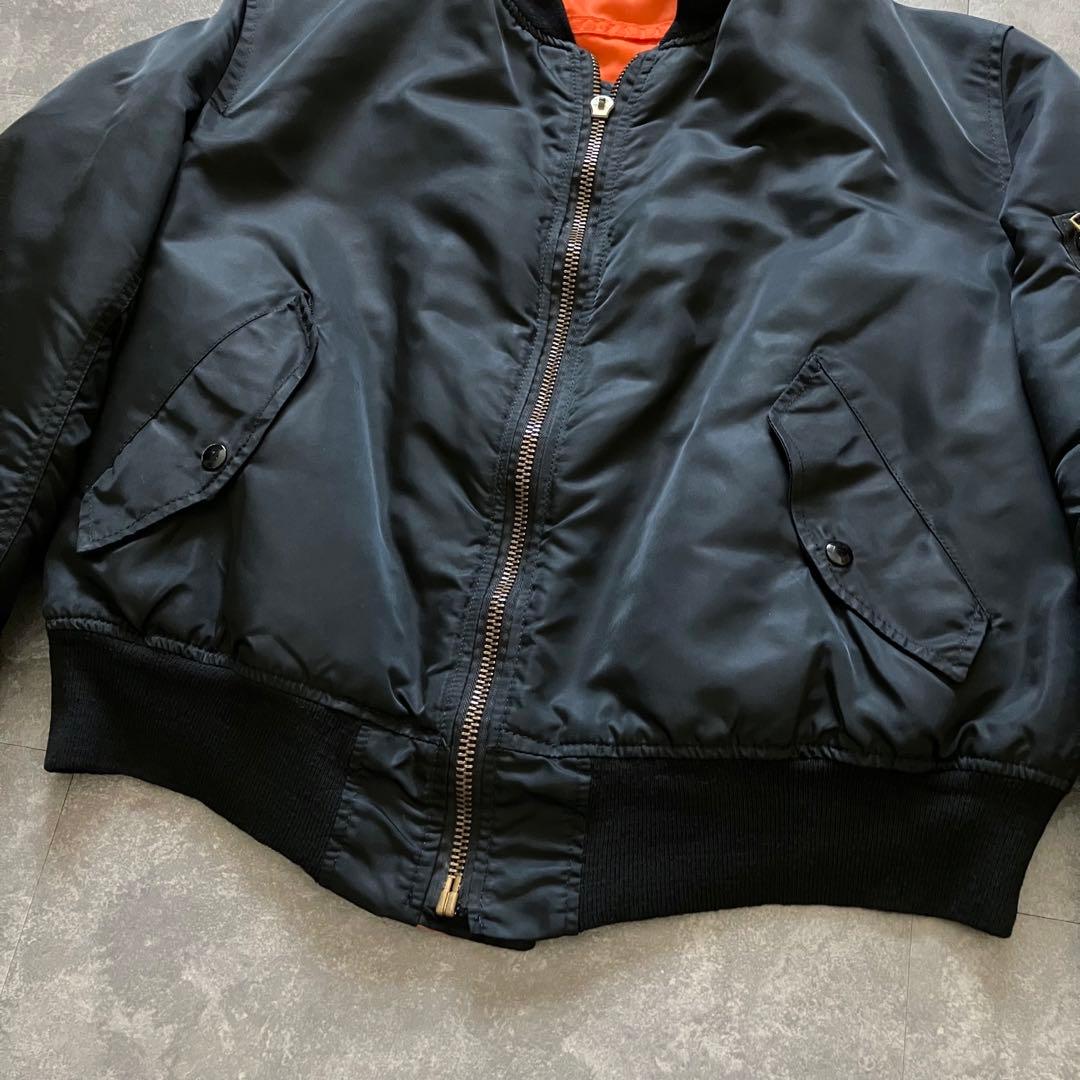 ジャケット・アウター 80s90s ALPHA MA-1 bomber jkt black IDEAL