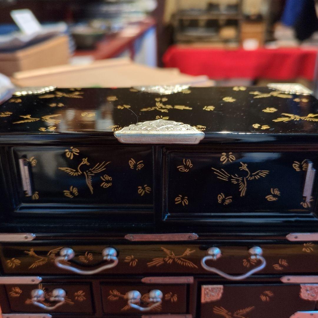 専用！京都田中彌「蝶鳥蒔絵　手箪笥」雛飾り