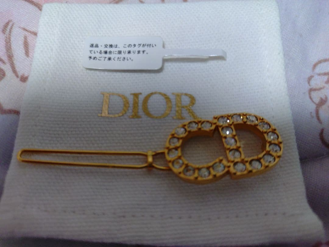 Dior CDロゴデザイン ヘアピン ゴールド バレッタ ディオール