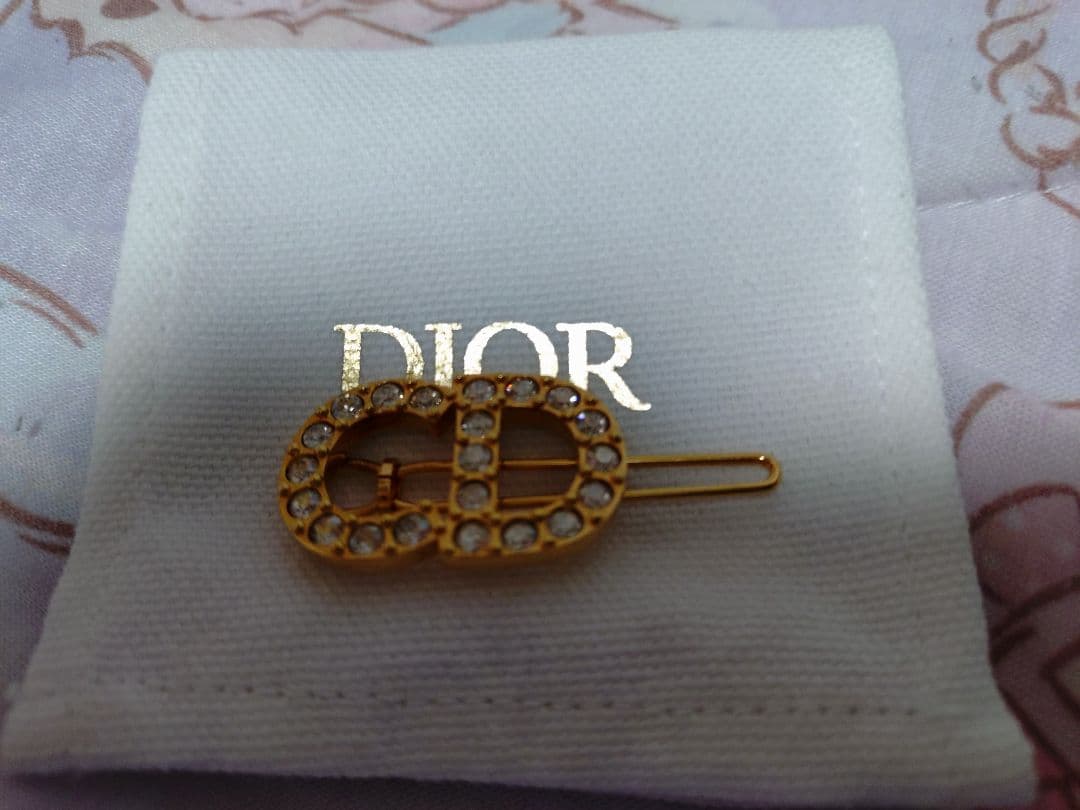 Dior CDロゴデザイン ヘアピン ゴールド バレッタ ディオール