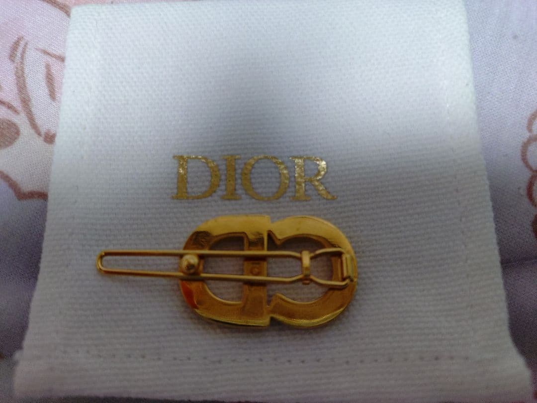Dior CDロゴデザイン ヘアピン ゴールド バレッタ ディオール