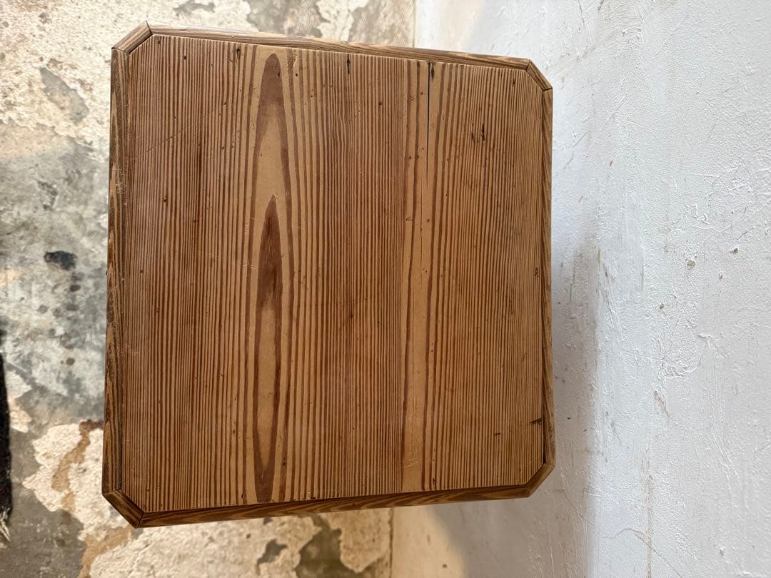 ビンテージ ドロワーナイトテーブル ドロワーベッドサイドテーブル　剥離