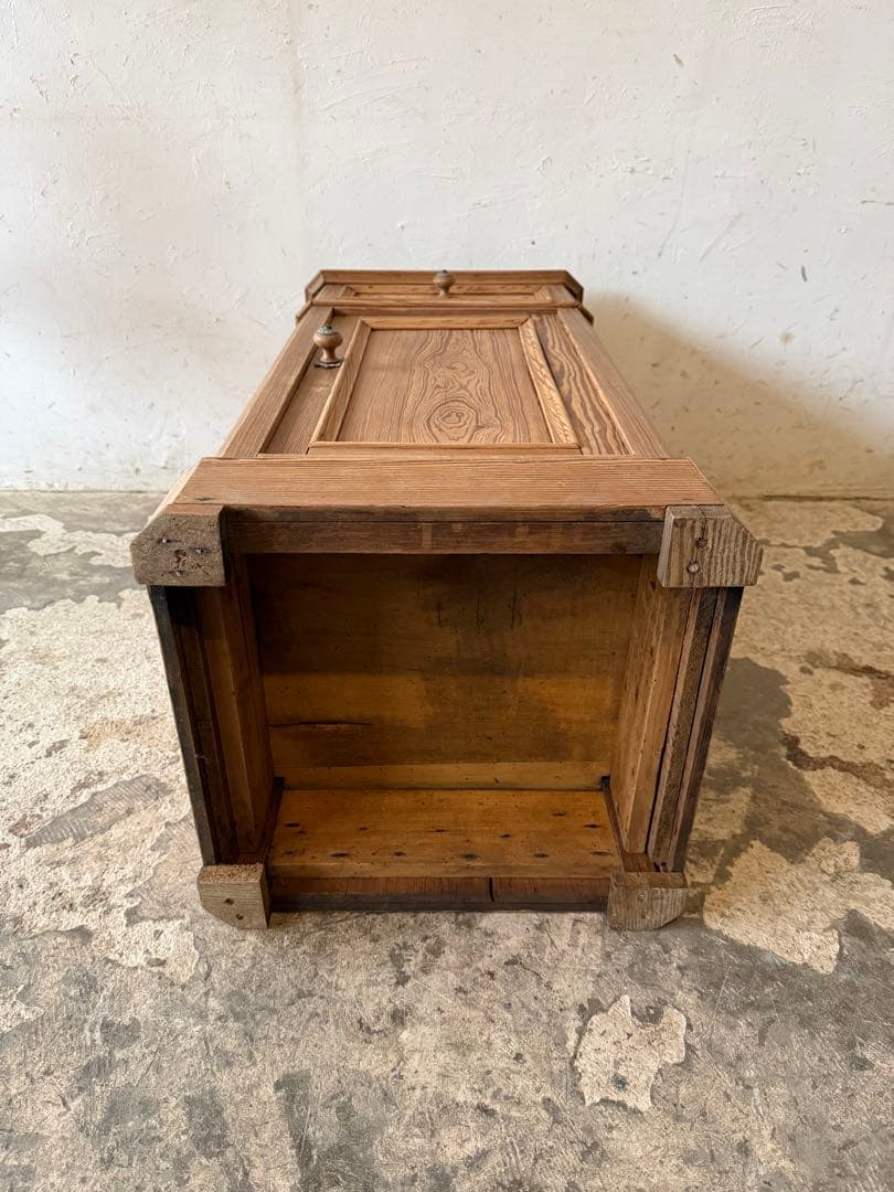 ビンテージ ドロワーナイトテーブル ドロワーベッドサイドテーブル　剥離