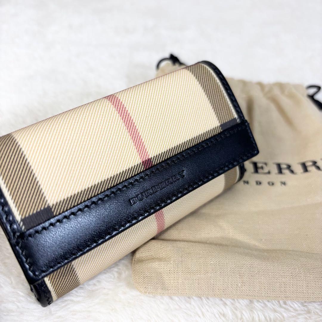 【BURBERRY】バーバリー 未使用品 袋付き キーケース ノバチェック