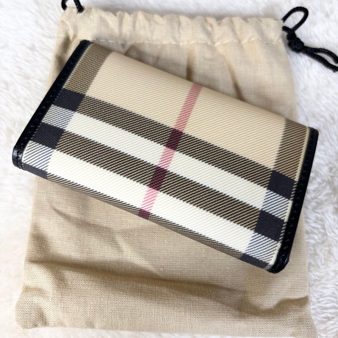 【BURBERRY】バーバリー 未使用品 袋付き キーケース ノバチェック