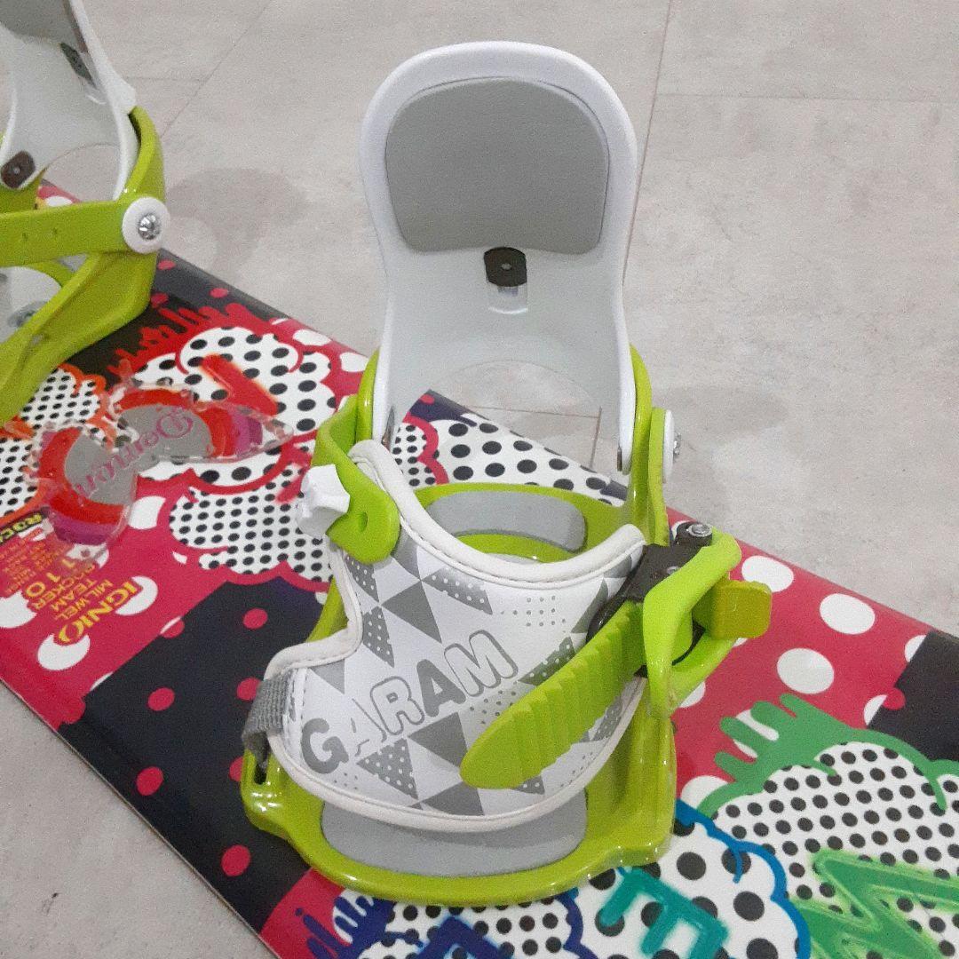 IGNIO MILWEL キッズ スノーボードセット 110 ビンディング付き