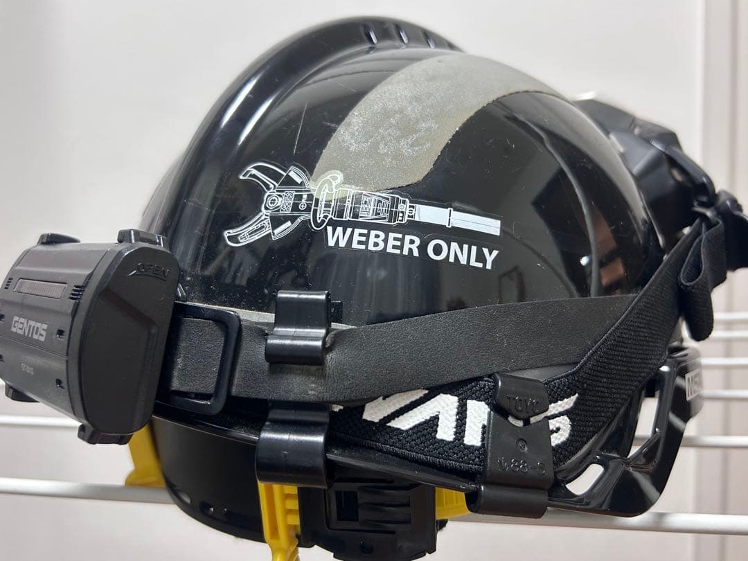 MSA F2 X-TREM ヘルメット ゴーグル、ヘッドライト付き