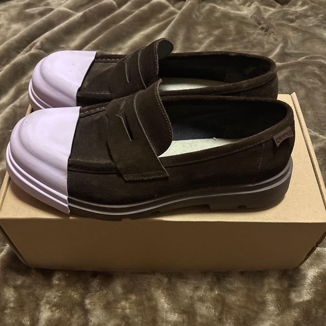 camper junction 革靴 スウェード ローファー