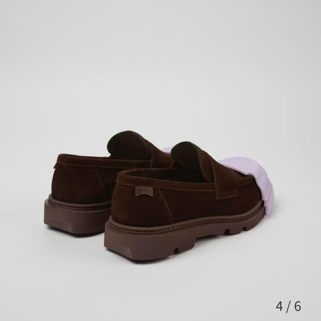 camper junction 革靴 スウェード ローファー