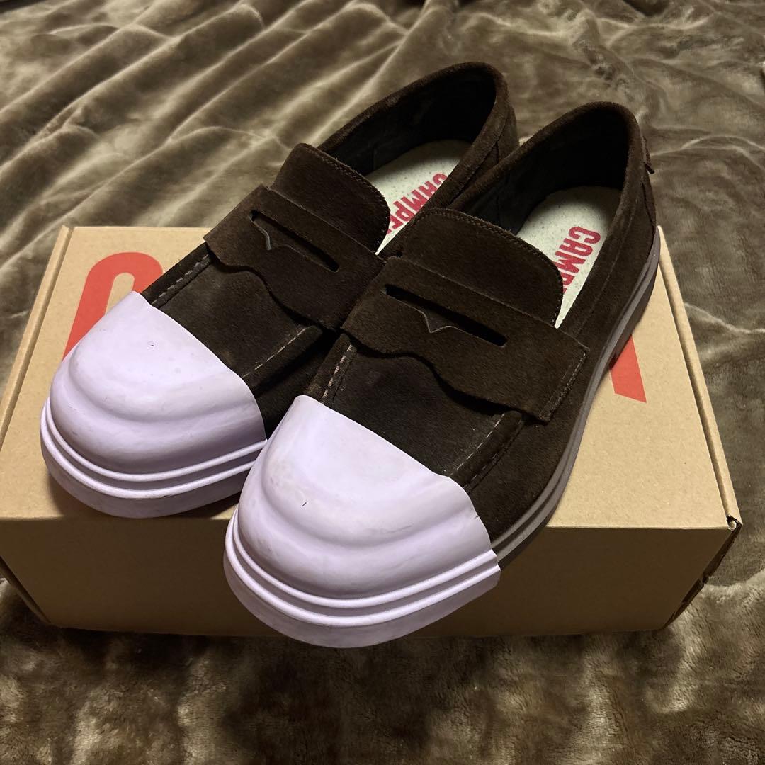 camper junction 革靴 スウェード ローファー