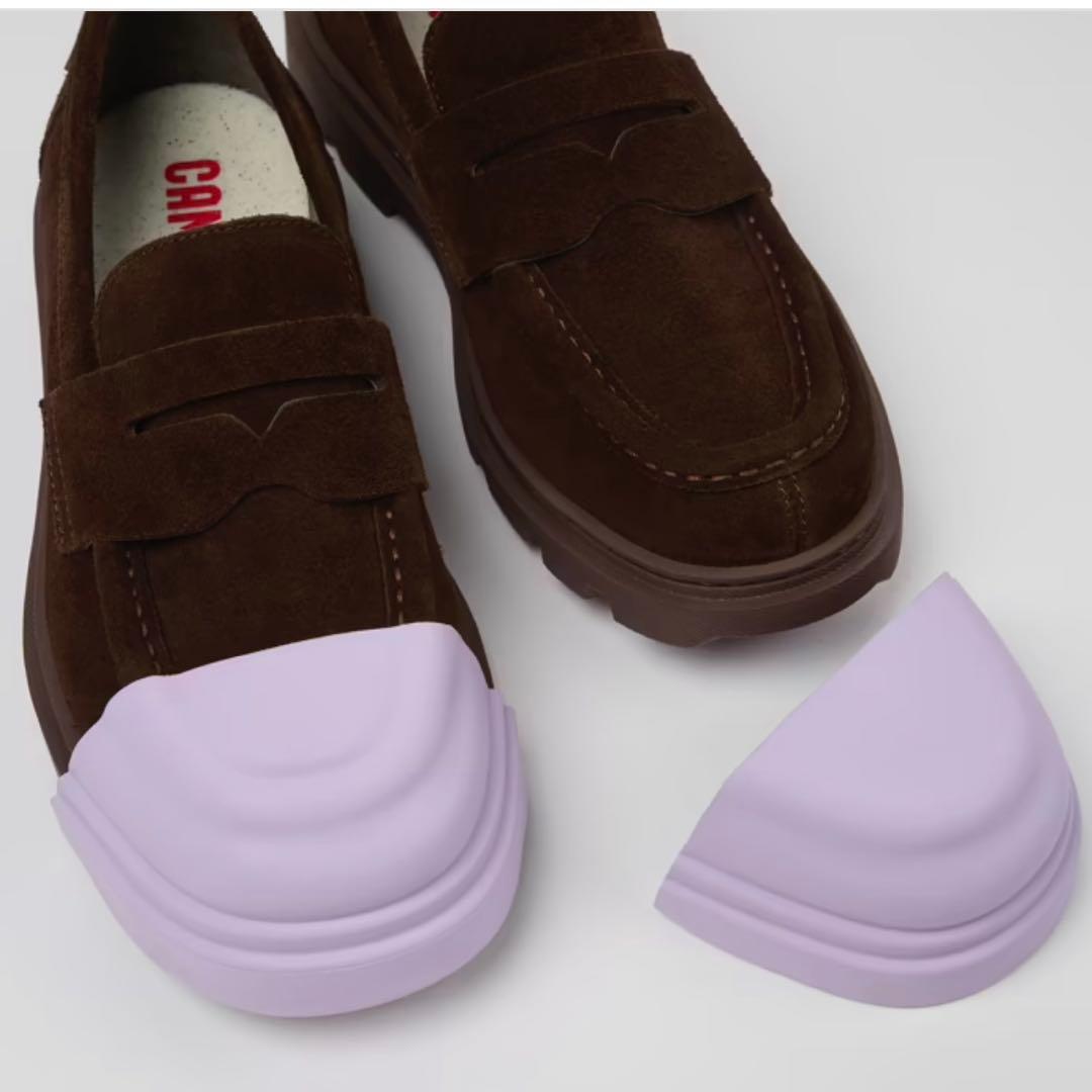 camper junction 革靴 スウェード ローファー