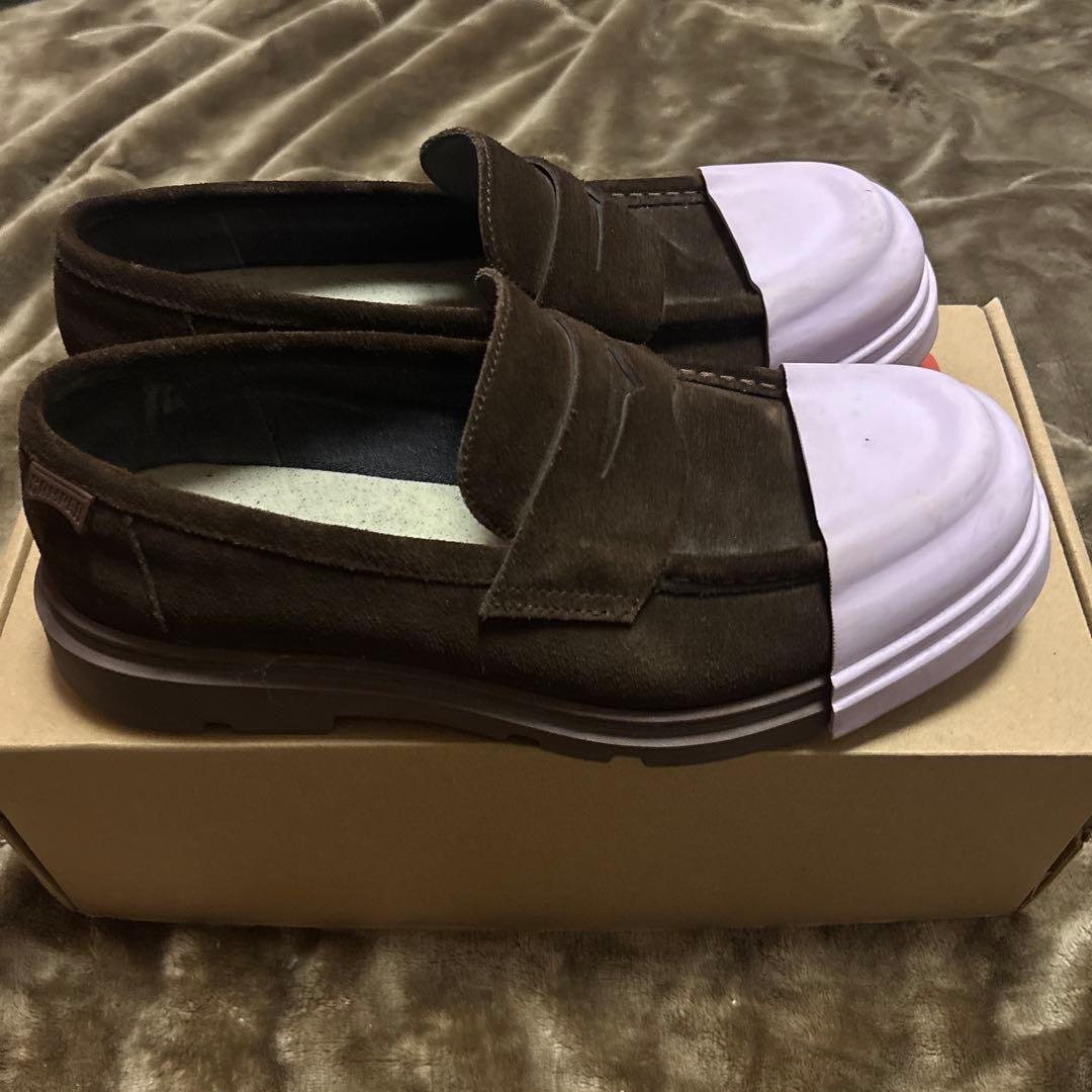 camper junction 革靴 スウェード ローファー