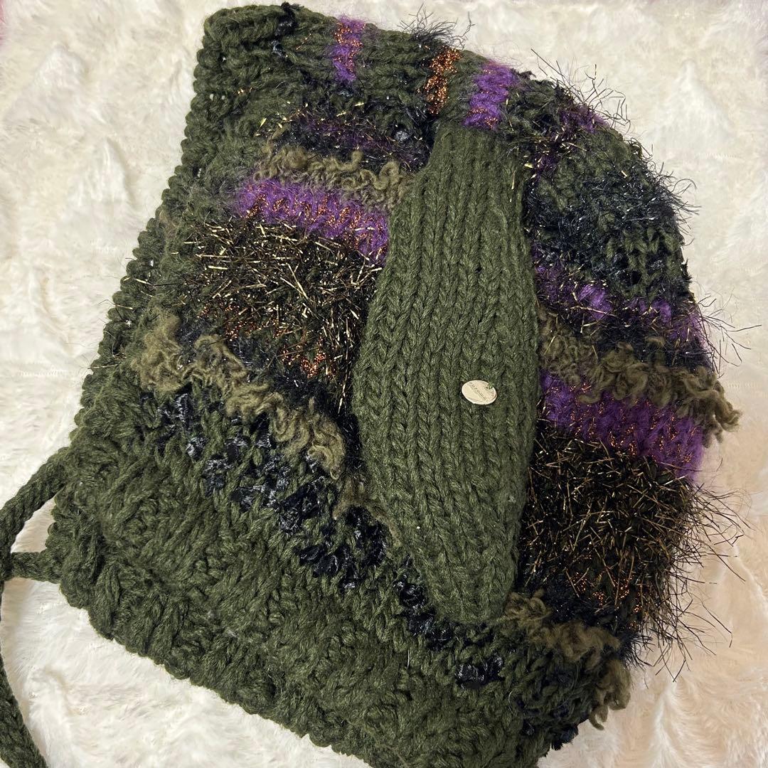 rurumu: 縷縷夢兎 うさ耳ニット帽 カーキ