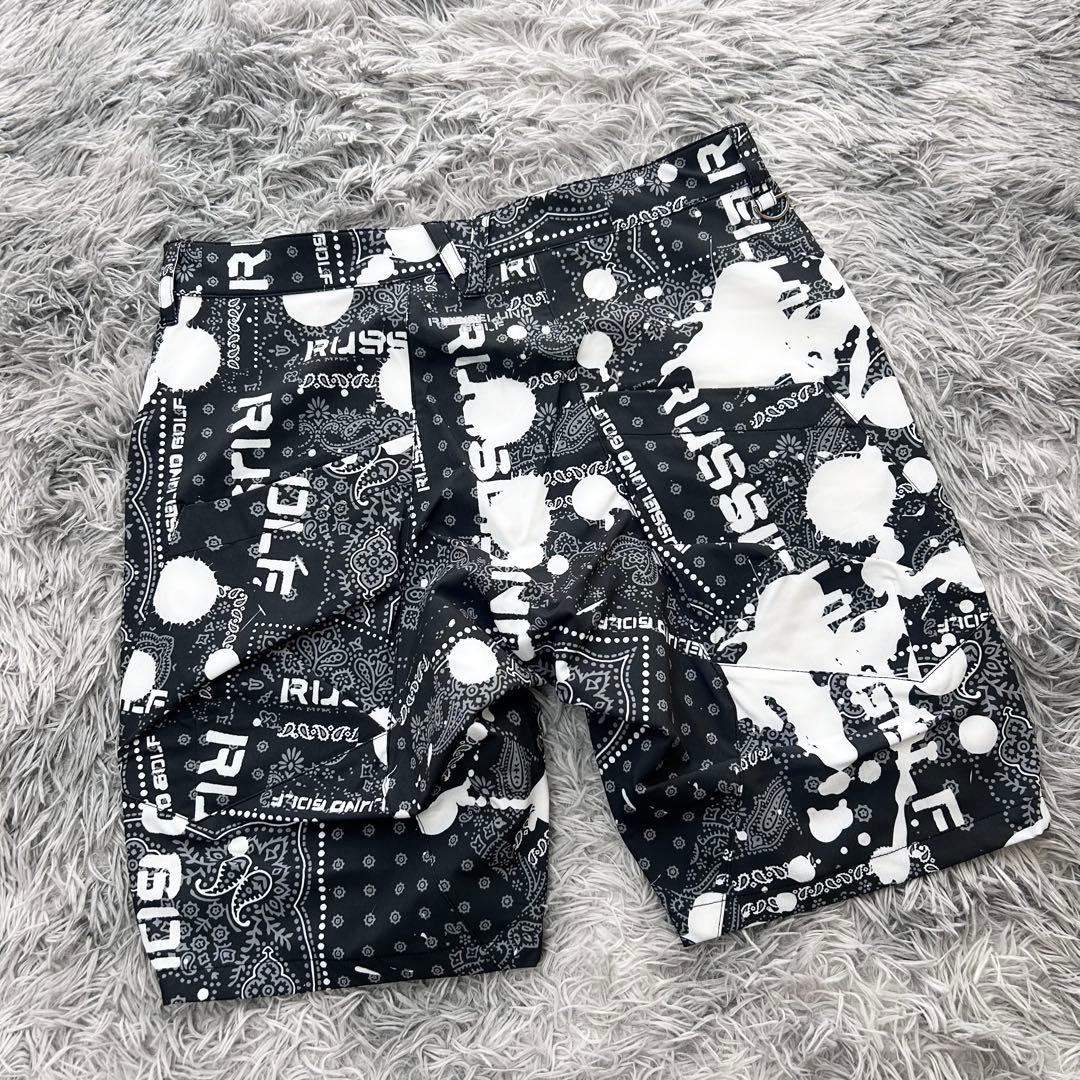 新品　ラッセルノ　セットアップ　ハーフパンツ　ハーフジップシャツ　ブラック　4