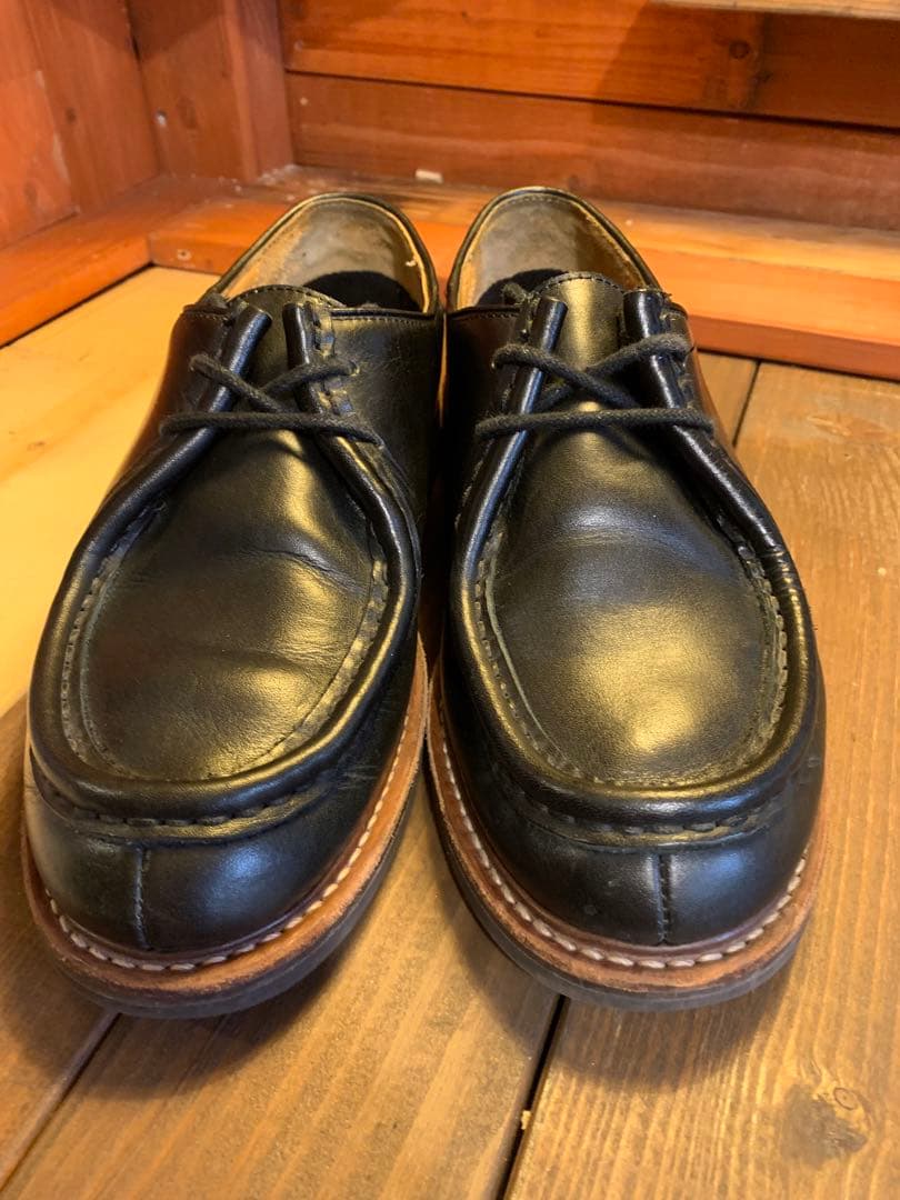 Anchor Bridge チロリアンシューズ　黒レザー 26〜26.5相当