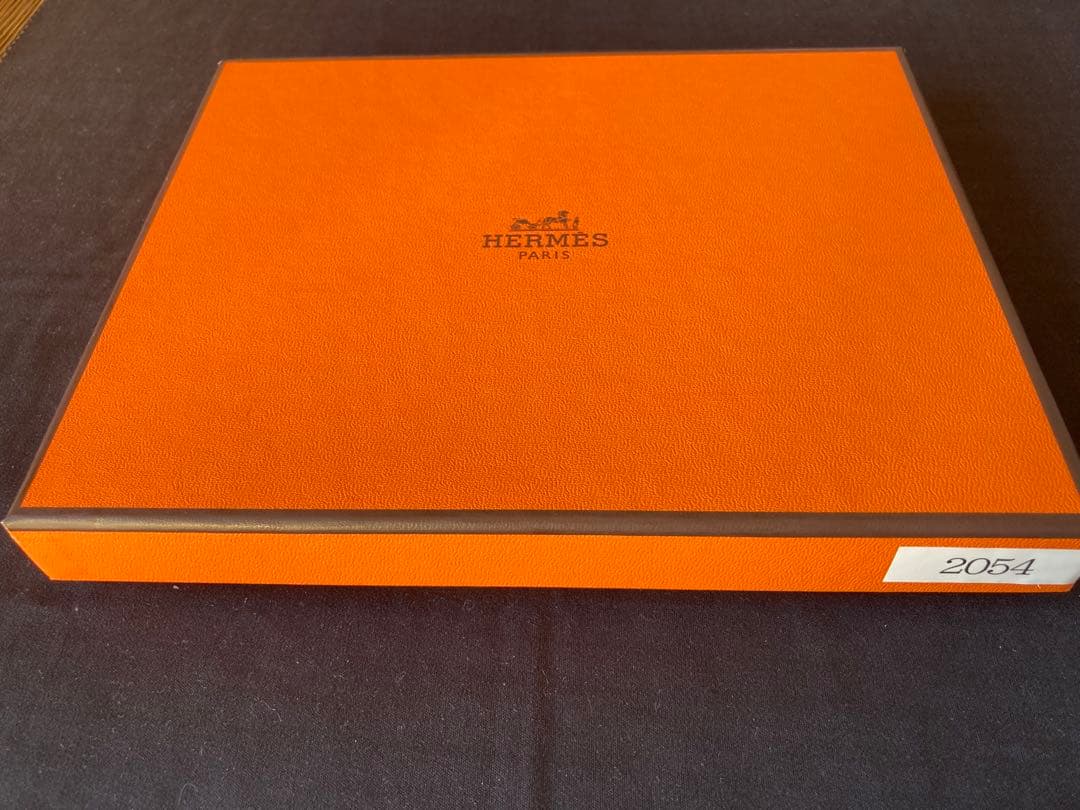 HERMES エルメス シェーヌダンクル スクエアプレート 角皿 箱リボン付き