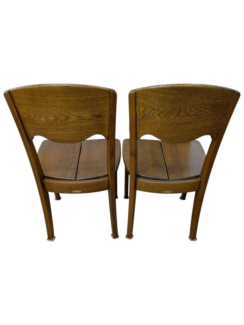 ①浜本工芸 ダイニングチェア ２脚セット DC-20 ヴィンテージ 木製