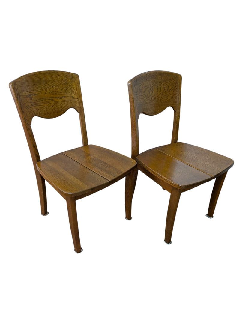 ①浜本工芸 ダイニングチェア ２脚セット DC-20 ヴィンテージ 木製