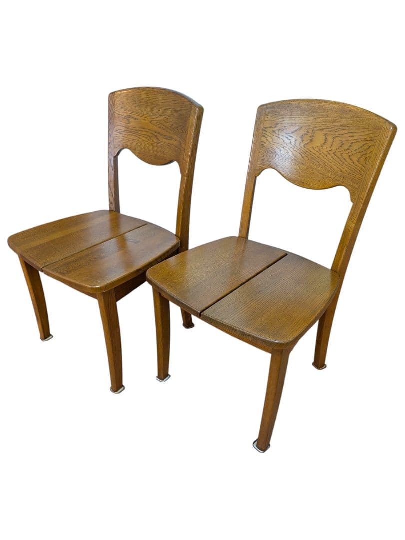 ①浜本工芸 ダイニングチェア ２脚セット DC-20 ヴィンテージ 木製