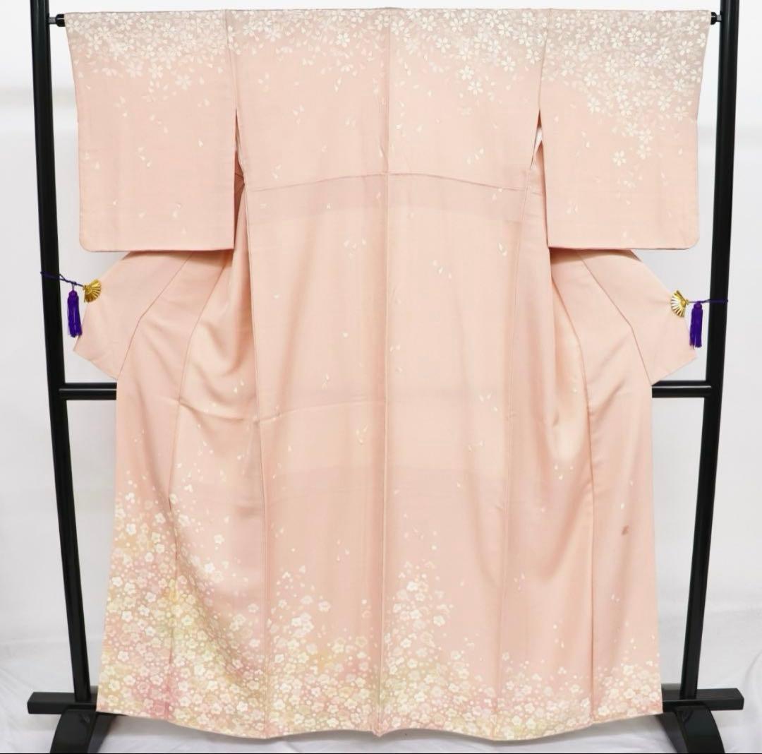 着物淡雪 作家物 正絹 袷訪問着 品のある梅や 桜の花柄