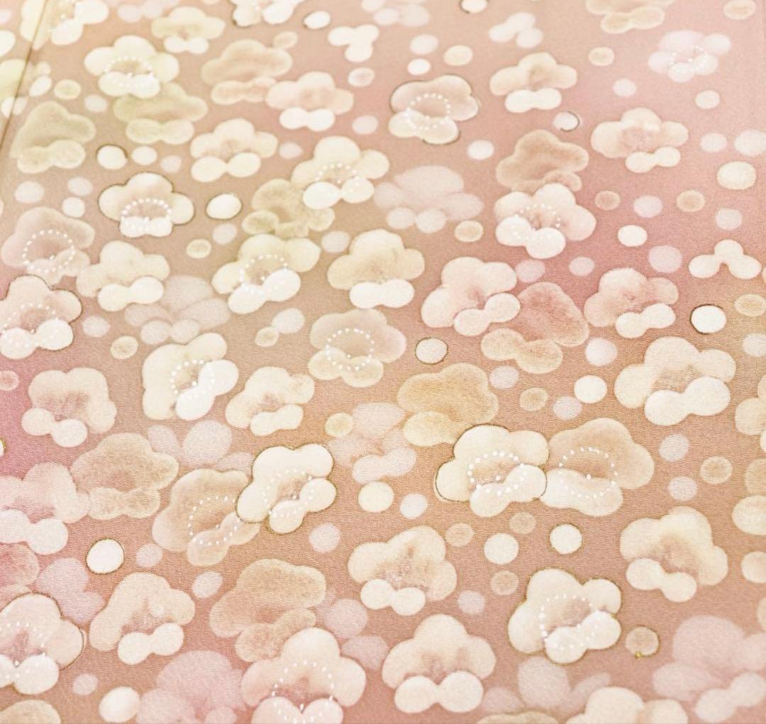 着物淡雪 作家物 正絹 袷訪問着 品のある梅や 桜の花柄