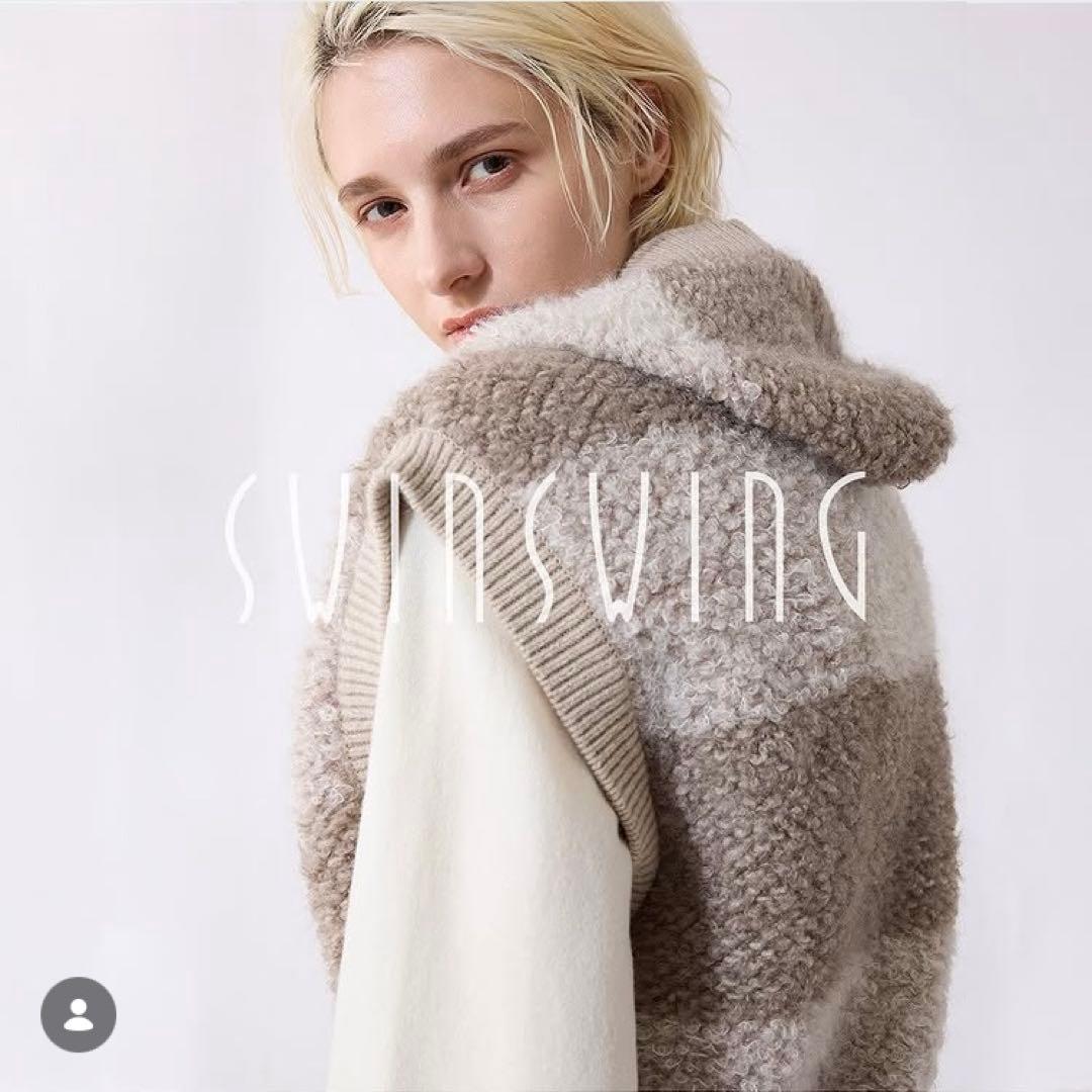 ✨極美品✨マーレンダム スウィンスウィング ブークレー ボア ベスト モヘヤ混