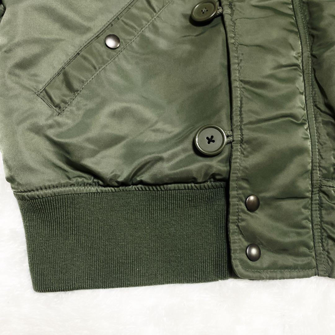 AVIREX アヴィレックス N-2B 短丈 背中ロゴ フライトジャケット L