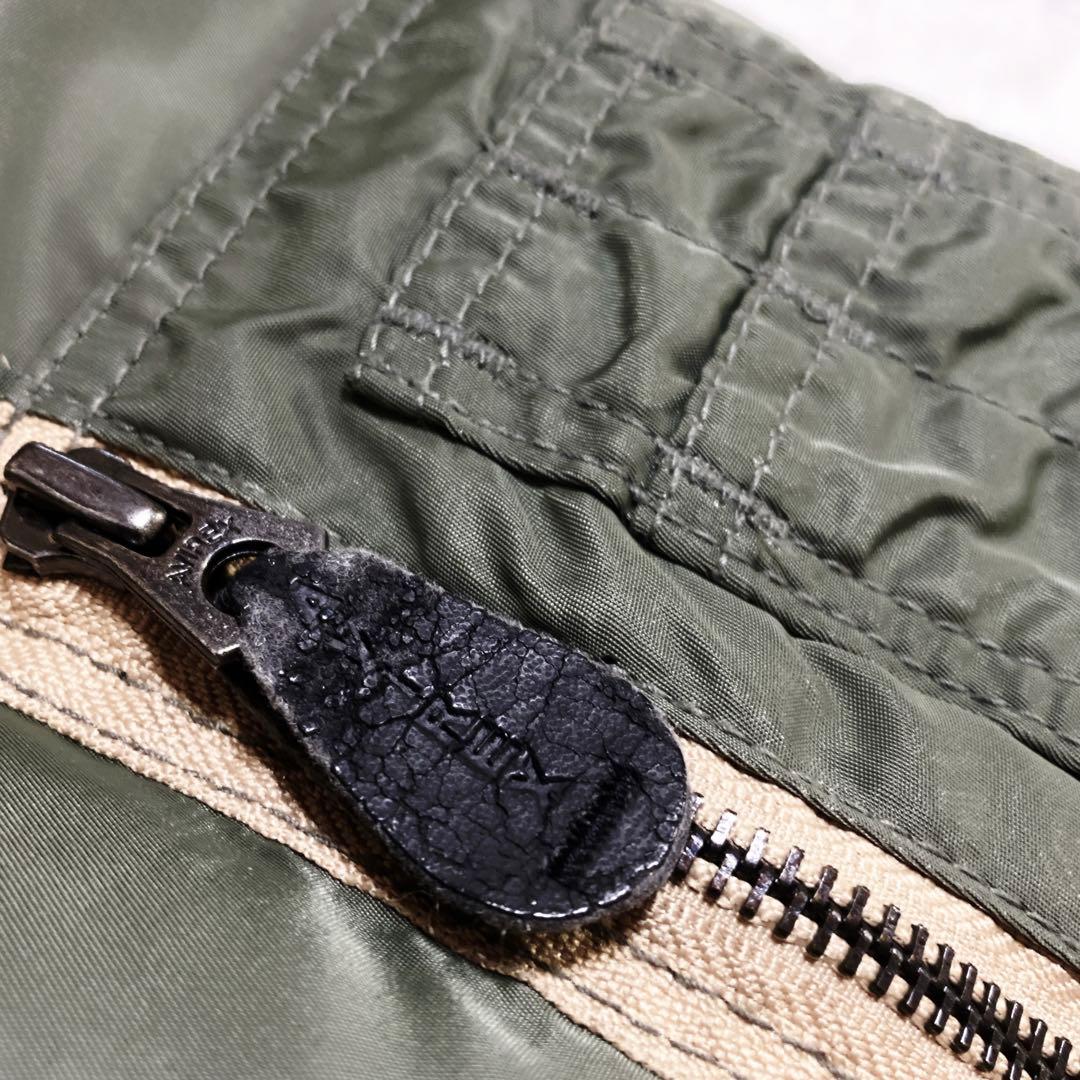 AVIREX アヴィレックス N-2B 短丈 背中ロゴ フライトジャケット L