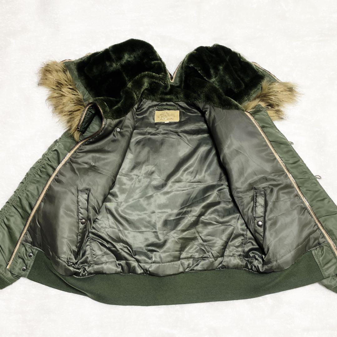 AVIREX アヴィレックス N-2B 短丈 背中ロゴ フライトジャケット L