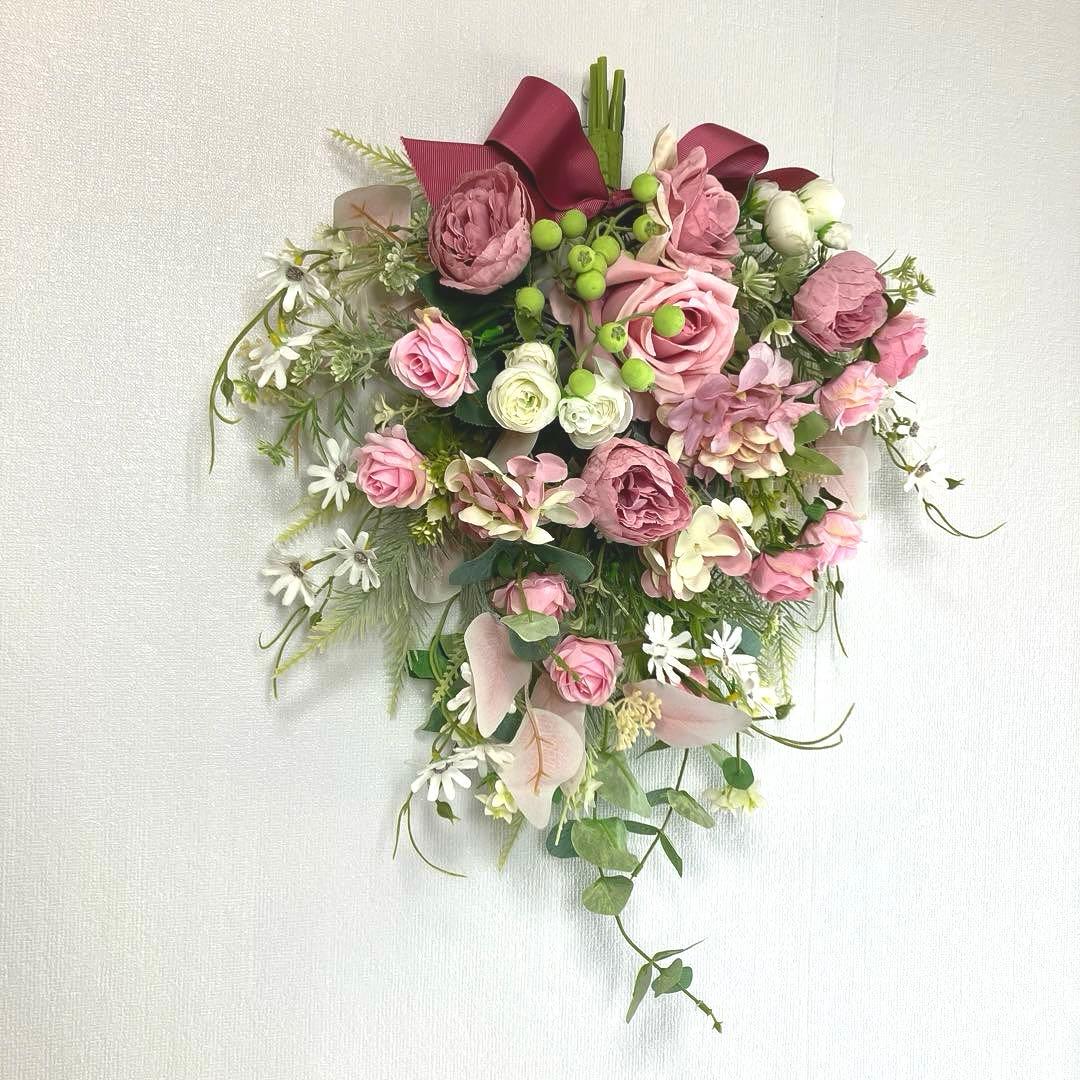 『フルール エテ 』 no.5 壁掛けブーケ