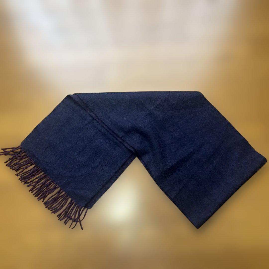 BARNEYS NEW YORK ダークパープル マフラー