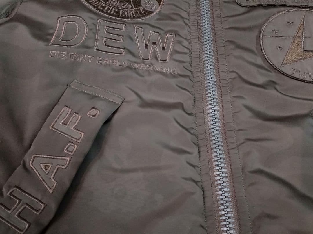 アヴィレックス AVIREX MA-1フライトジャケット サーモライト 微カモ