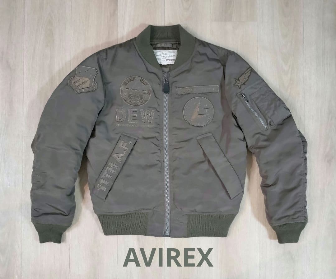 アヴィレックス AVIREX MA-1フライトジャケット サーモライト 微カモ