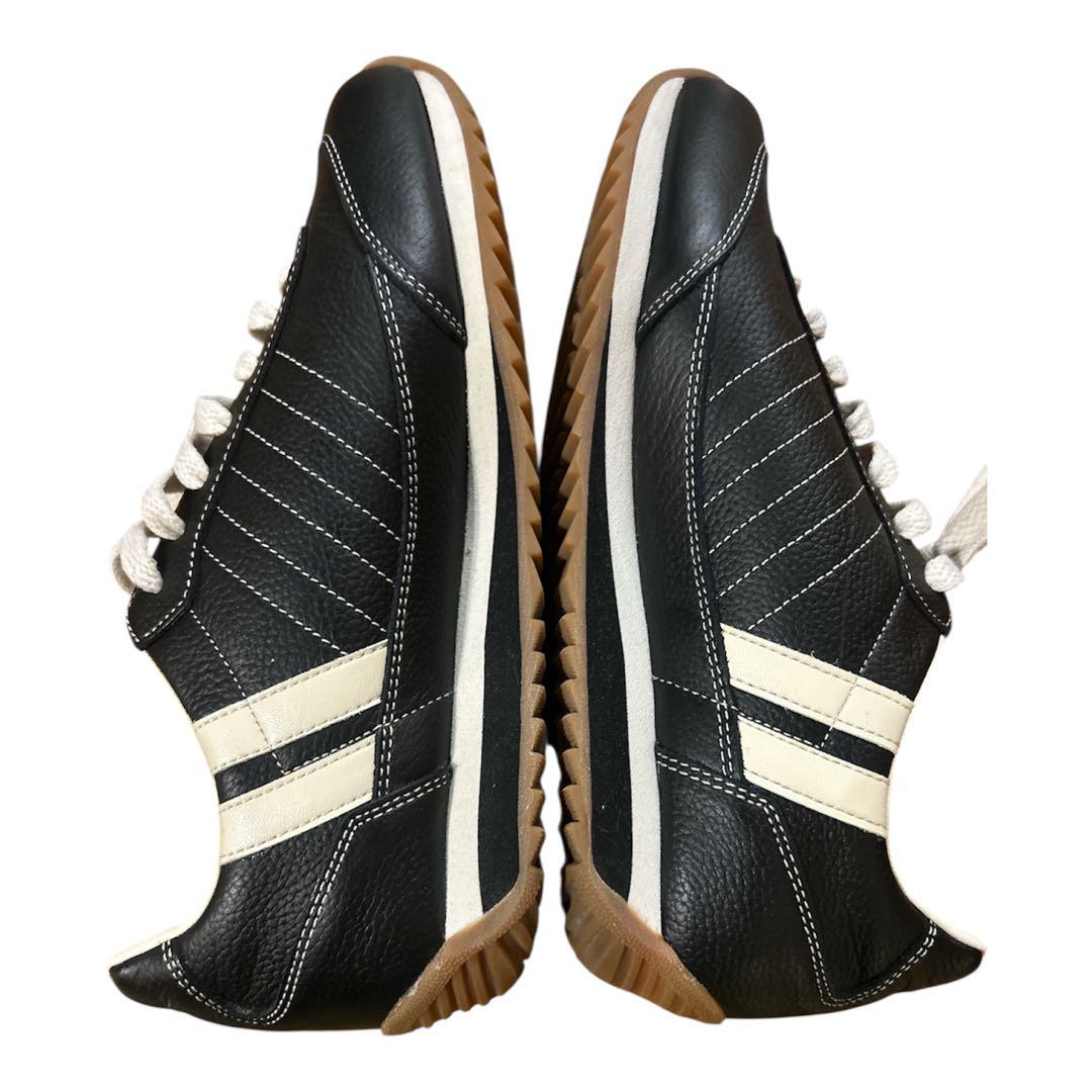 【超美品】　パトリック　スニーカー　レザー　ブラック　黒　24㎝