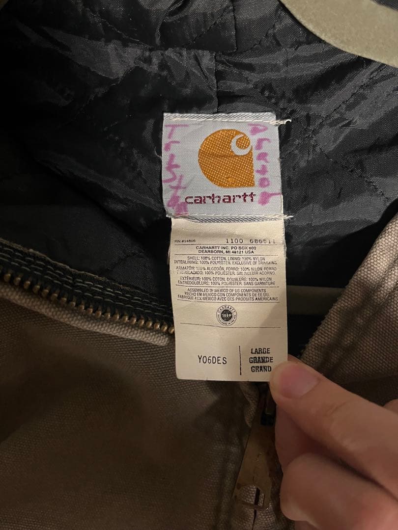 Carhartt グレー フルジップジャケット